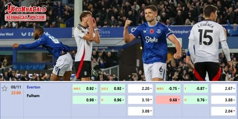 Soi kèo chi tiết nhất cho trận đấu giữa Everton Vs Fulham