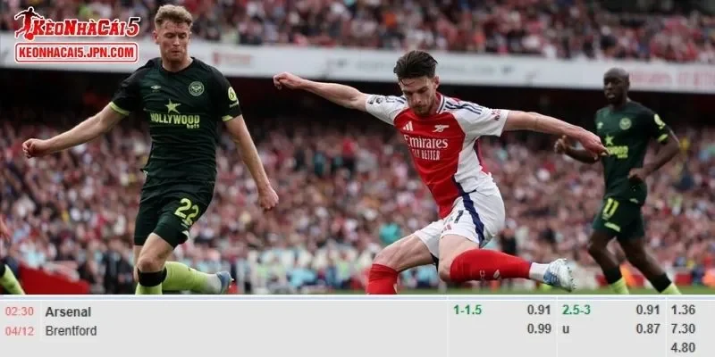 Soi kèo chi tiết nhất cho trận đấu giữa Arsenal vs Brentford