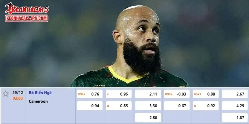 Tỷ lệ kèo chi tiết của trận Bờ Biển Ngà vs Cameroon