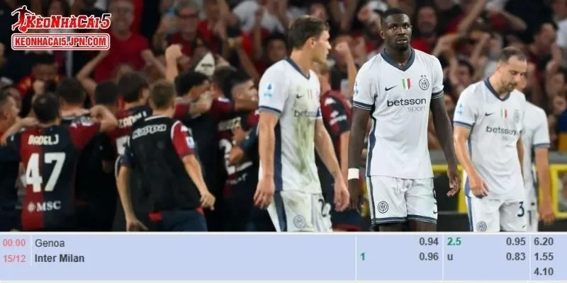 Tỷ lệ kèo chi tiết của trận Genoa vs Inter Milan